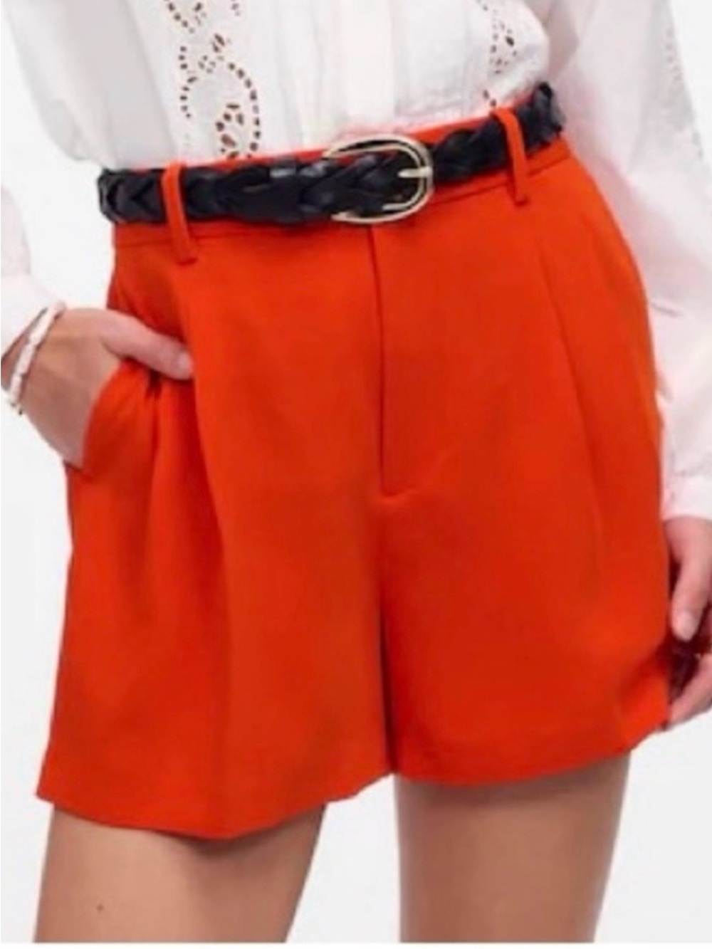NWT Madewell Red Women’s Tailored Shorts